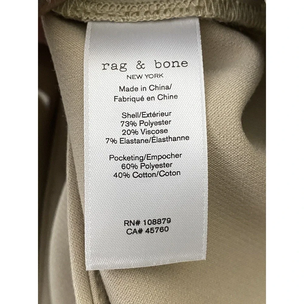 RAG & BONE Womens Nora Cargo Side Pocket Pants In Stone‎ Size 27